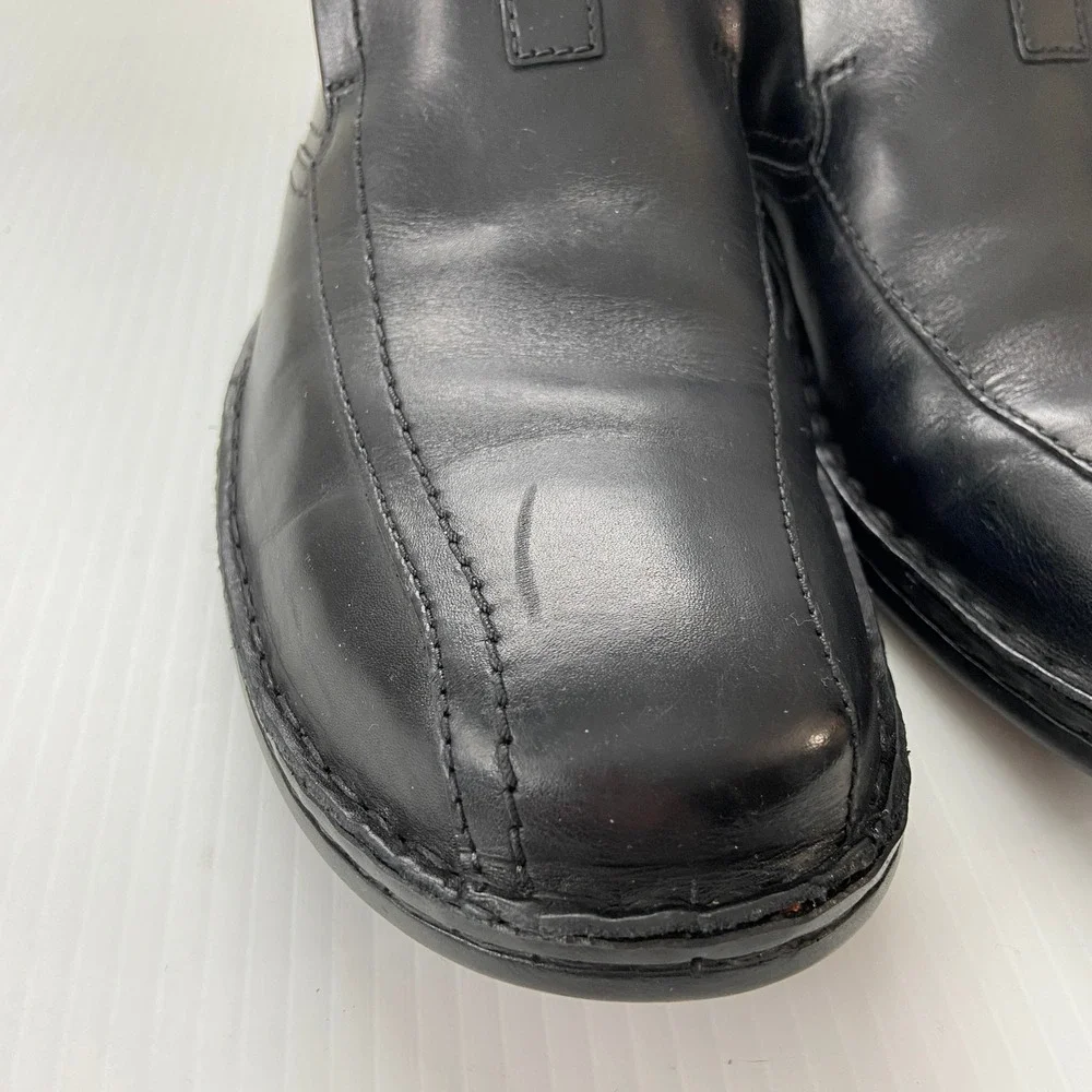 Clarks black leather